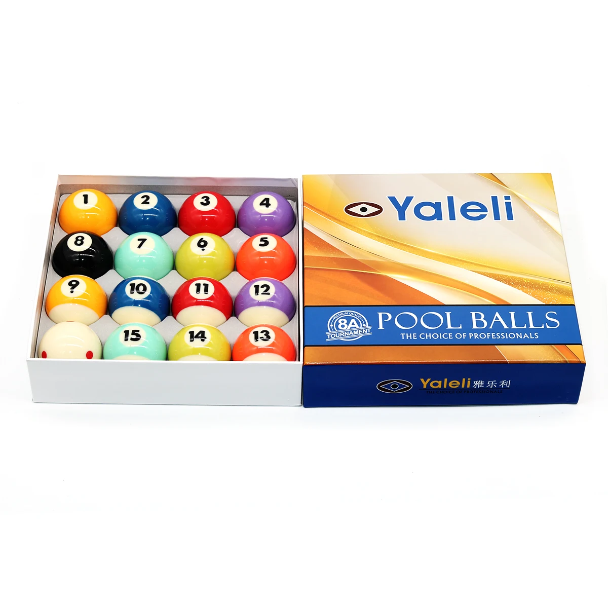 57.2mm Resin Material Billiard Ball Set Pool Balls of 16PCS