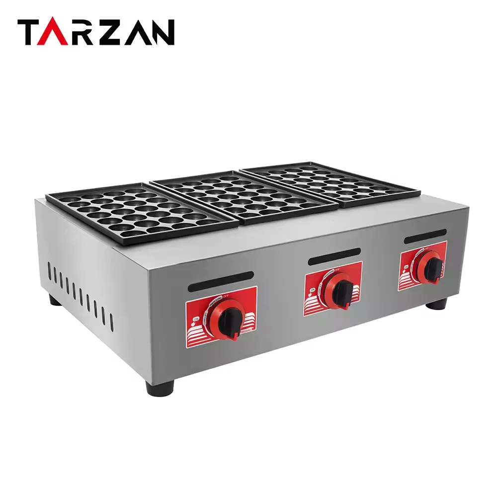 Commercial Street Snack Food Takoyaki Machine Gas Fishball Making Machine