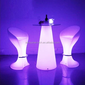 Night Club Outdoor Waterproof Glowing Bar Furniture Led Bar Chair