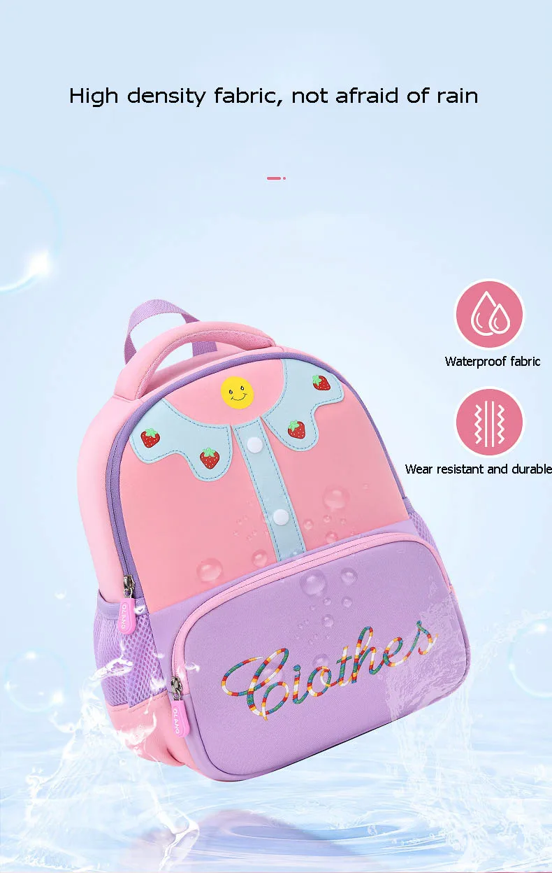 Cross-border new clothes smiling face children's school bag ultra-lightweight ridge protection load relief kindergarten bag