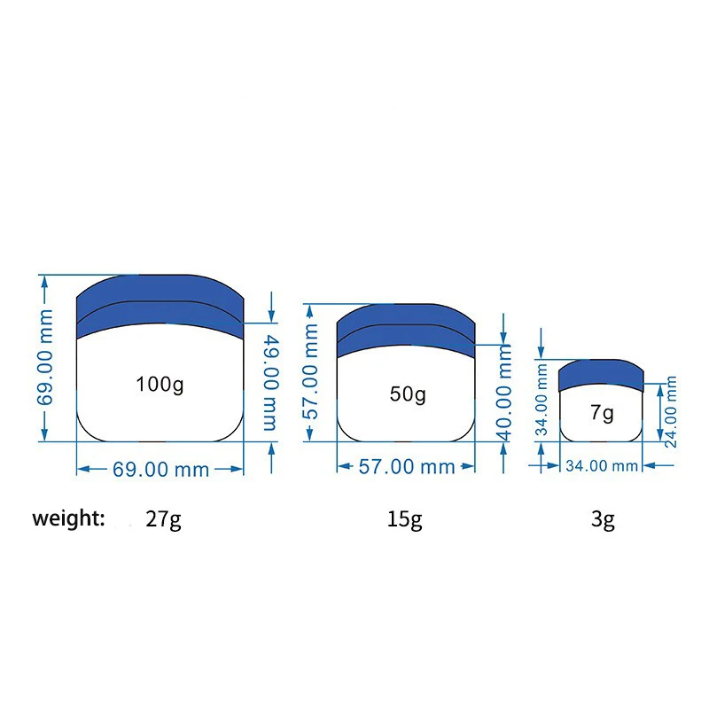 product 7g 50g 100g empty vaseline packaging jar with flip top cap-26