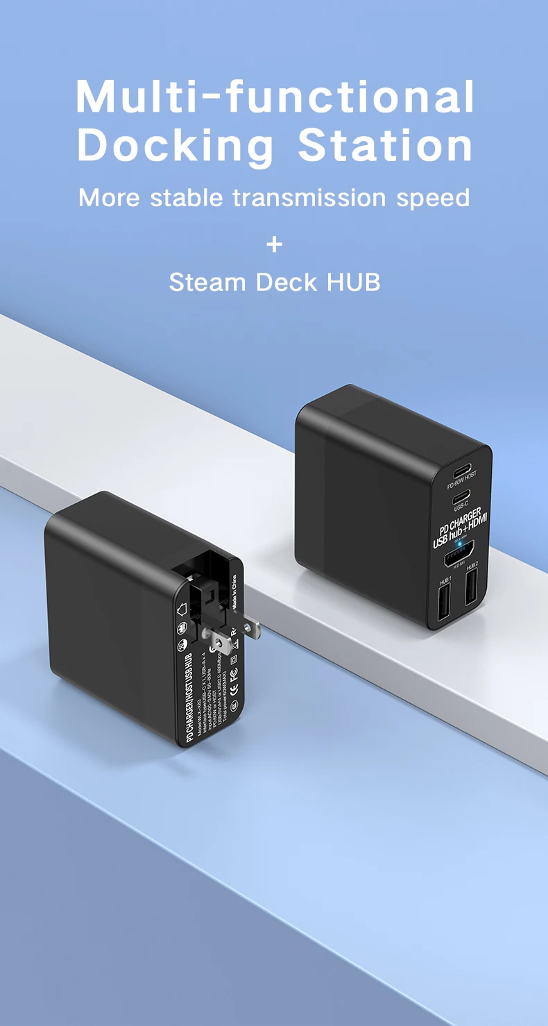 4-in-1 Docking Station USB Type C 3.1 Hub to Compatible Pd Charger+hub ...