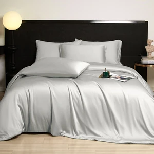 Wholesale Bedding Set Like Mulberry Silk Luxury Customized Bamboo Bed Sheet for Home Hotel