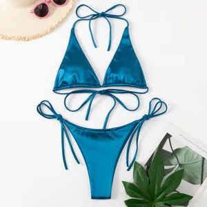 2026 Summer Sexy Custom Colors Bikini Women String Split Micro Bikini Set