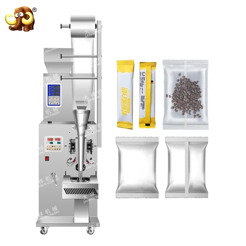 DZD-220B Small Food Beans Pistachio Almond Peanut Pouch Back Side Sealed Filling Package Machine Auto