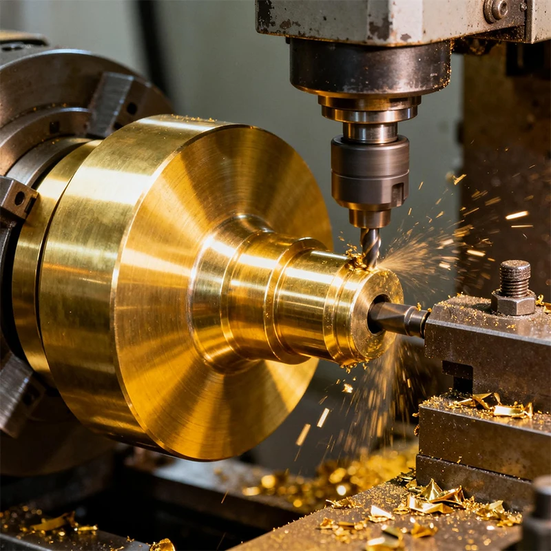 Služby 5osého přesného prototypového soustružení a frézování podle ISO 9001 CNC řezání měděných, bronzových a mosazných dílů