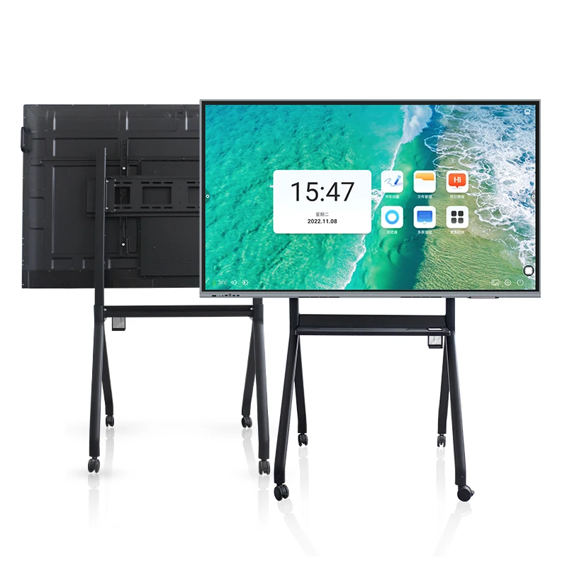 Interactive Monitor Presentation Board 65 Inch Smart Tv Board LCD Touch Monitor 4K Screen Interactive Whiteboard