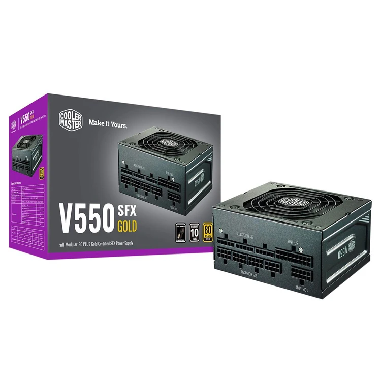 CoolerMaster V550 550W SFX Gold Modular Power Supply - 80 Plus
