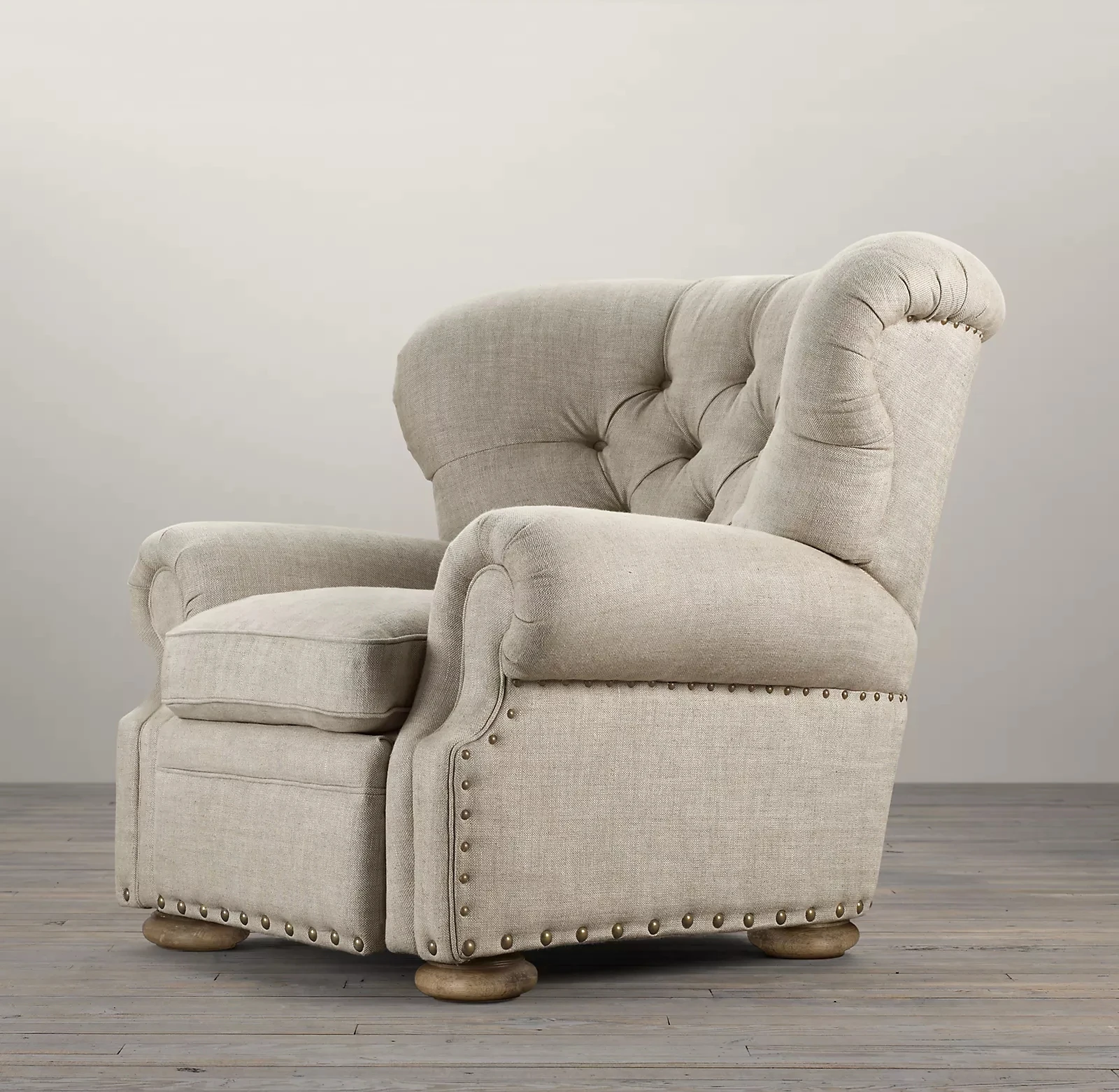 restoration hardware luke swivel recliner