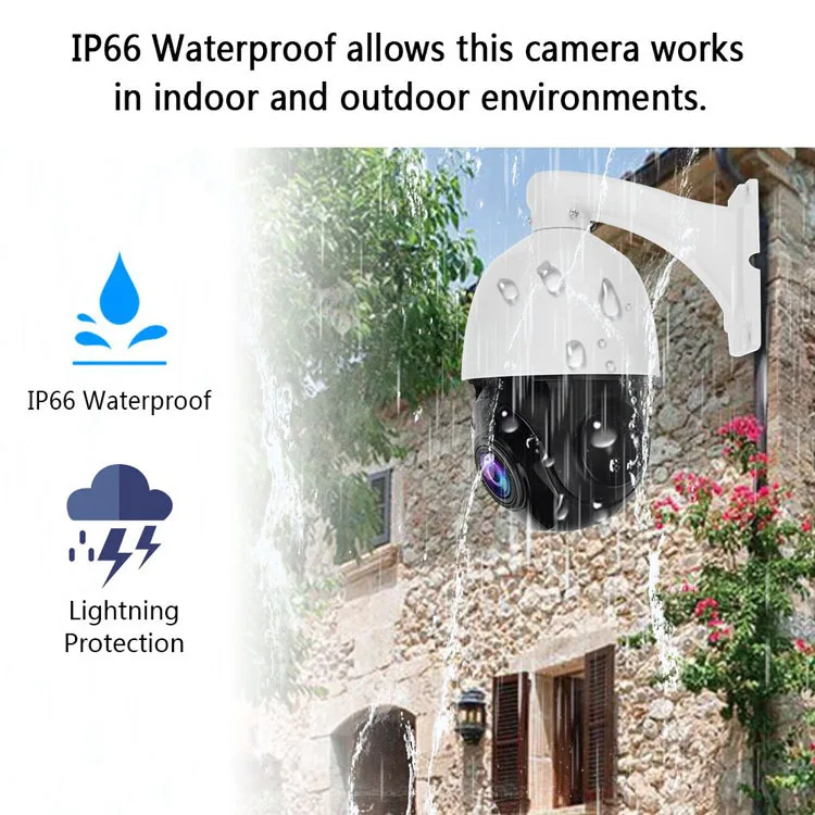 5MP 30X Zoom Wireless Security Camera Home Starlight CCTV Outdoor PTZ Ip Wifi Auto Tracking Two-Way Audio Night Vision Cloud
