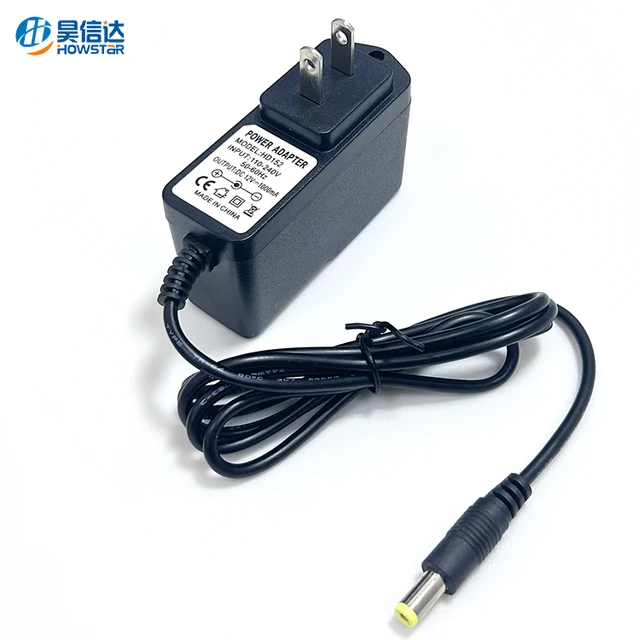 12V 1A 2A Power Supply Adapter 100-240V AC to DC 12Volt Power Supply DC Plug