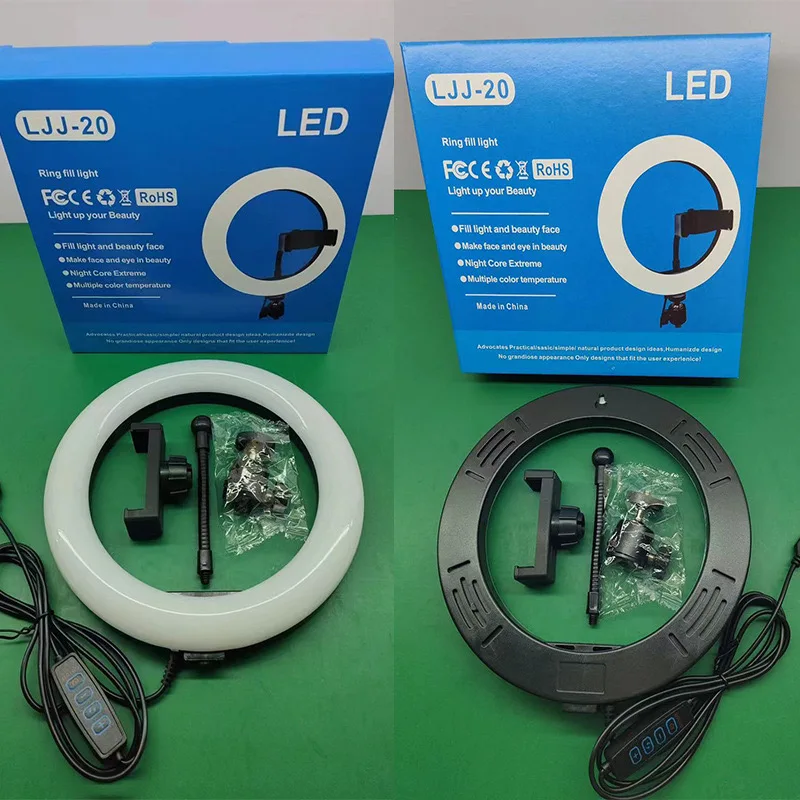 自撮り写真とビデオ撮影用のスタンド付きの調整可能な8インチ