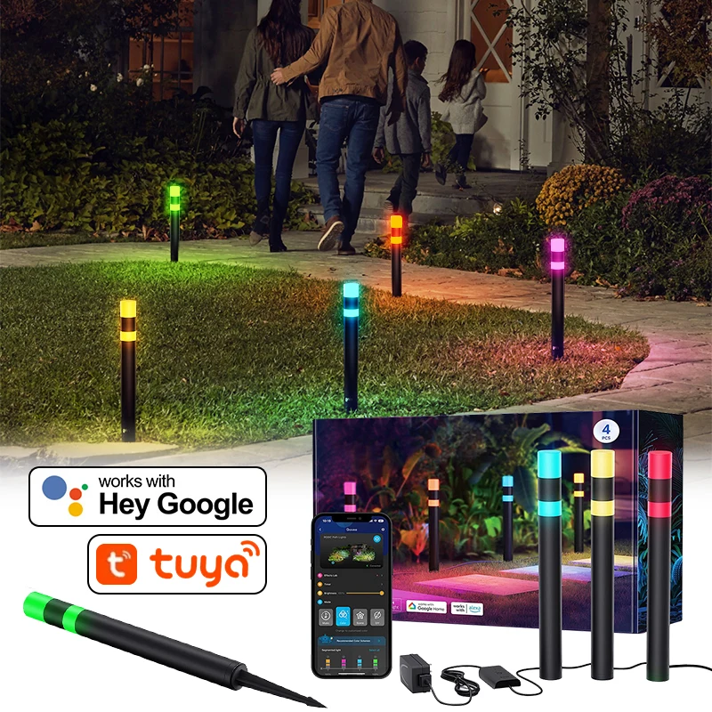 product new garden wifi intelligent phantom lawn light rgb outdoor waterproof light voice control garden light-42