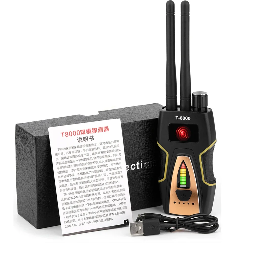 T8000 GPS Tracker Detector for Anti GPS Tracking Security Accessories Gps Signal Detector Magnet Finder