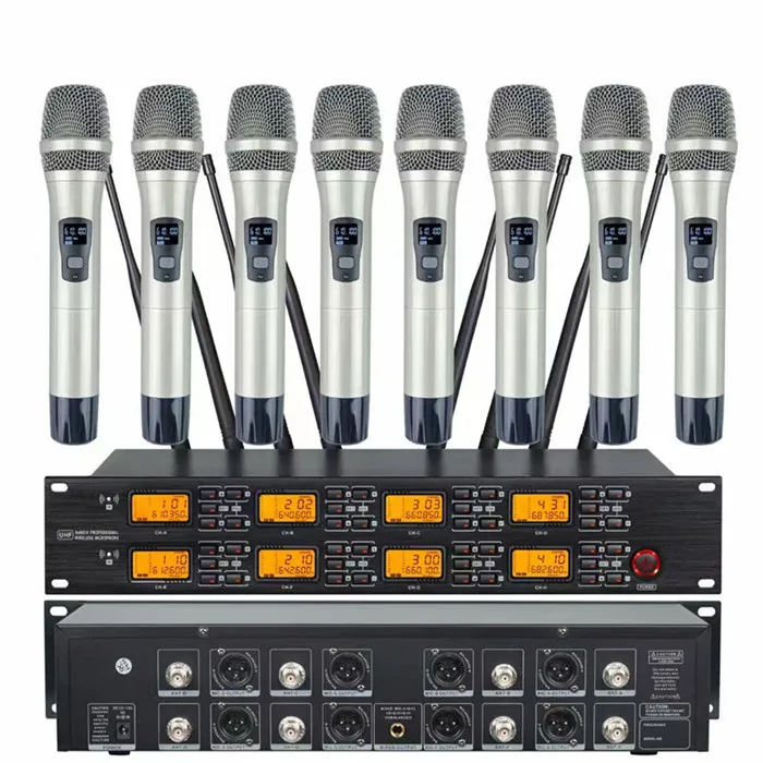 UR-8000-S 640-690MHz UHFプロフェッショナルワイヤレスマイク 8