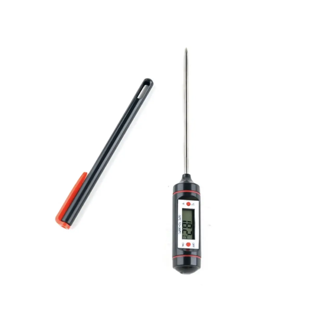 Portable Digital Kitchen Thermometer Bbq Meat Water Oil Cooking