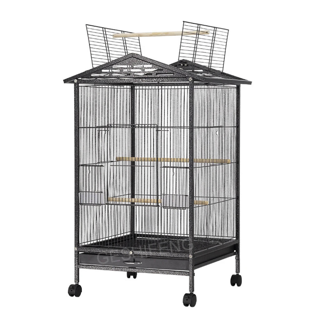 Gallery Detail: Large Metal Movable Parrot Bird Cage