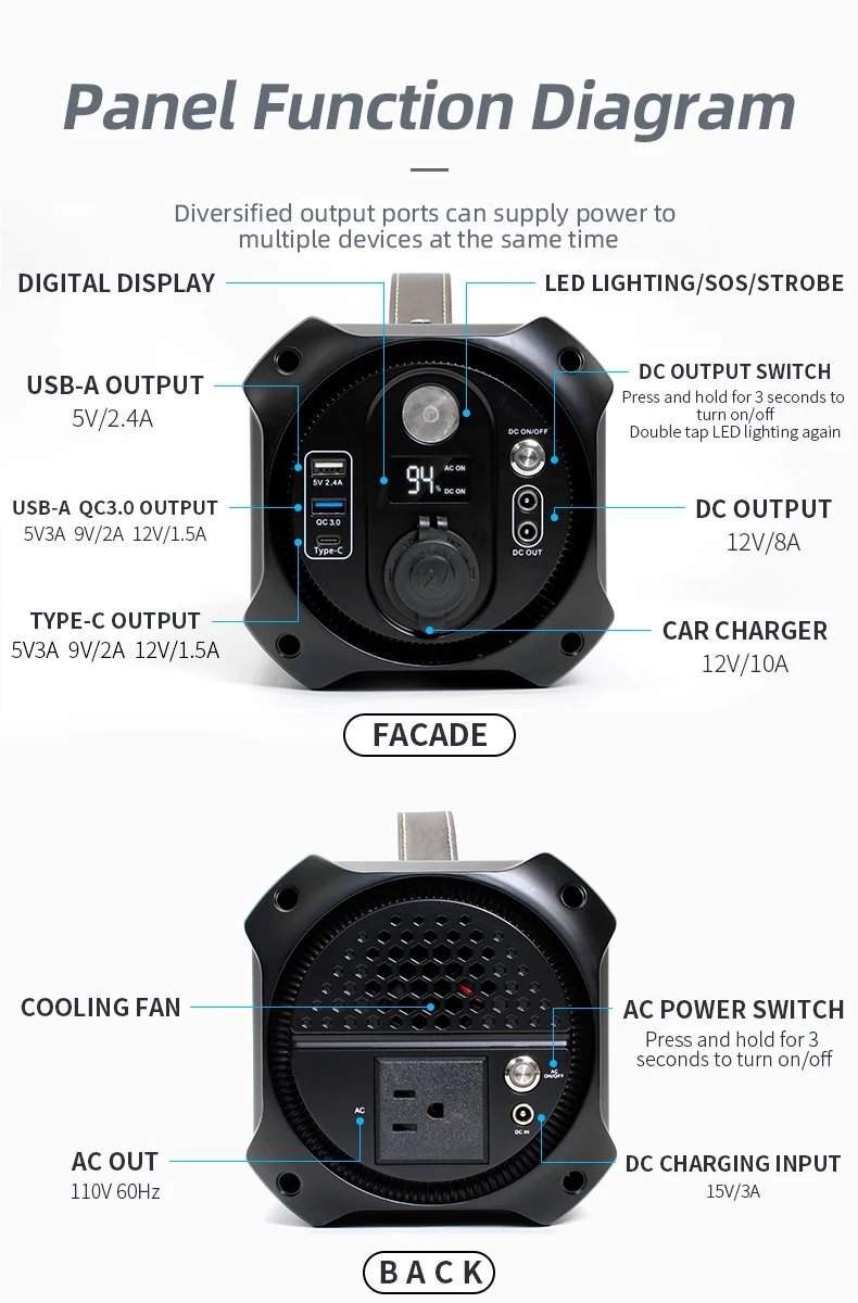 500w solar generator