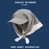 Black [small fresh small plaid hat]]