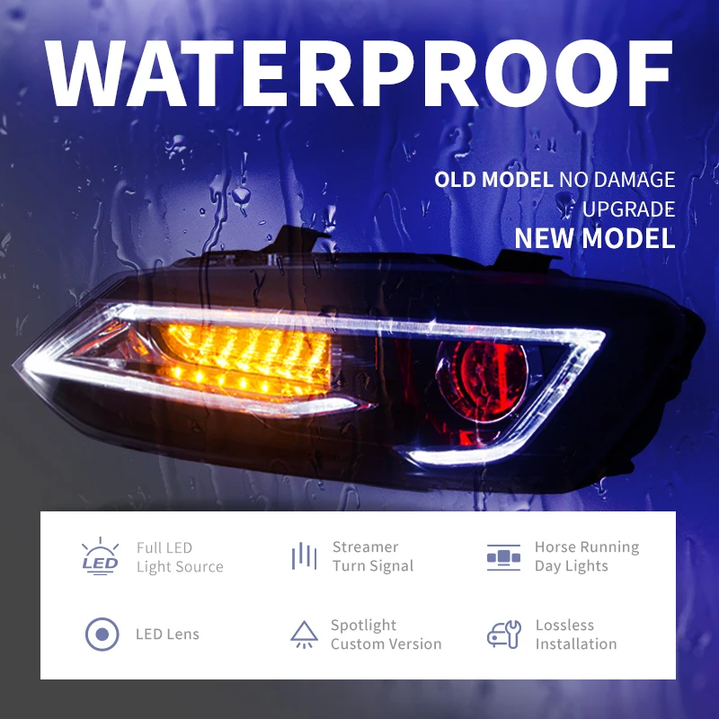 product replacement xenon hid headlight head light headlights for vw for volkswagen for magotan for passat b7 head lamp 2012 2015-18