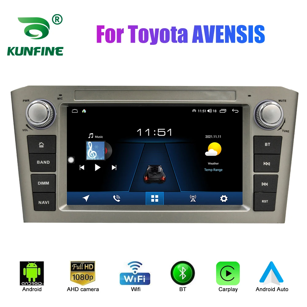 ESSGOO DAB 6 128G Autoradio Android14 Carplay Für Toyota Avensis T25 02 08 Autoradio Digitalradio Dab 6gbplus128gb Rds Am Fm Carplay Android Auto Bluetooth Eq Usb Gps Navi Wifi Touchscreen S0zf10f8