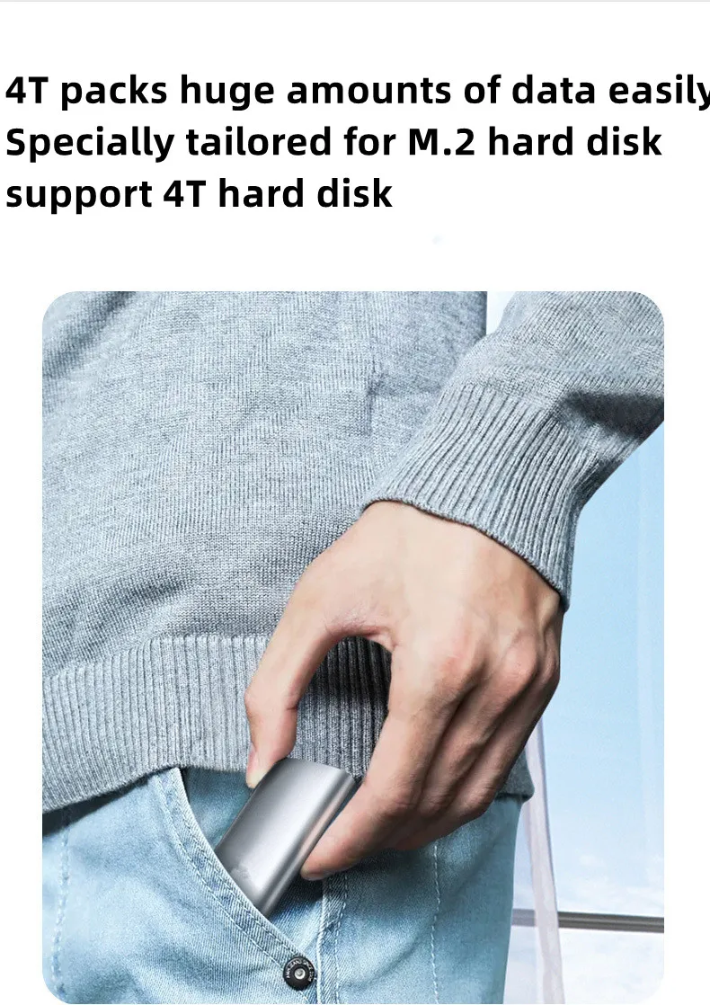 M.2 Жесткий Диск высокоскоростной NGFF NVME двойной протокол один тип-c USB3.1 m.2 nvme ssd Внешний портативный