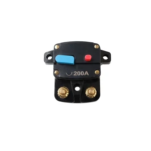 Bimetal Automatic Circuit Breaker Protection Inside Manual Reset Bakelite Shell Circuit Breaker 200A DC