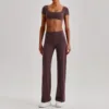 0256 coffee brown suit