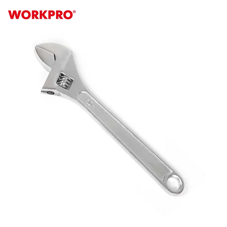 Workpro Adjustable Wrench Set Heavy Duty Handle And Forged Cr V Chrome Sae