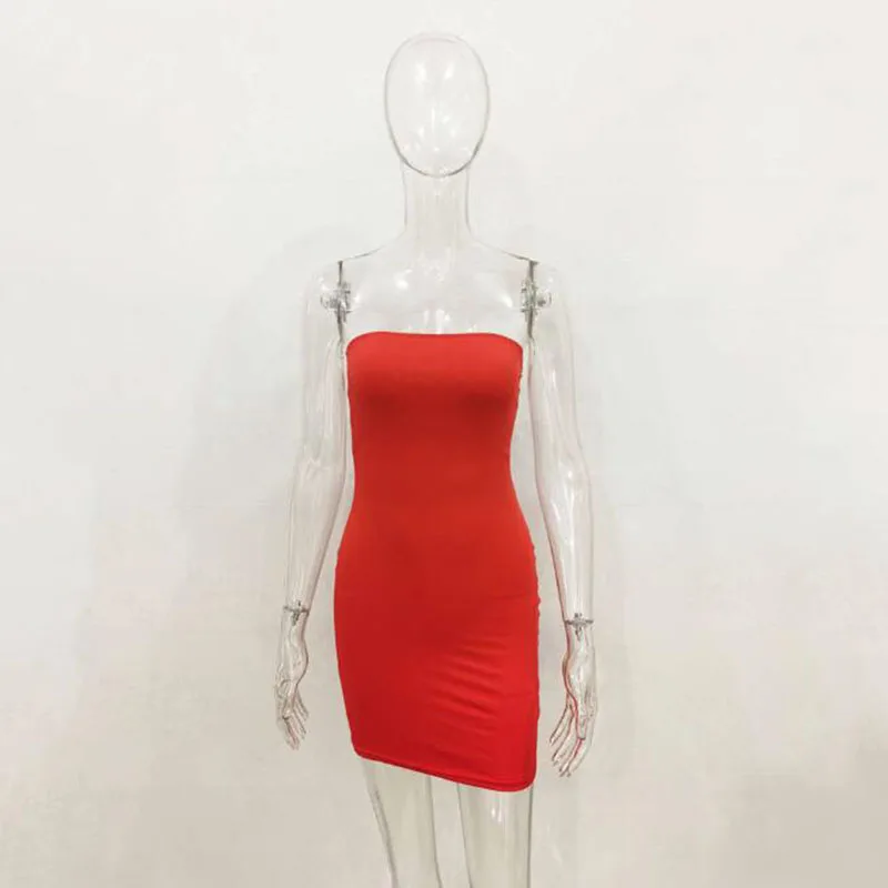 Women Clubwear Dress Sexy Slash Neck Strapless Elastic Stretch Solid Mini  Party Dress Night Club Bodycon Dress| Alibaba.com