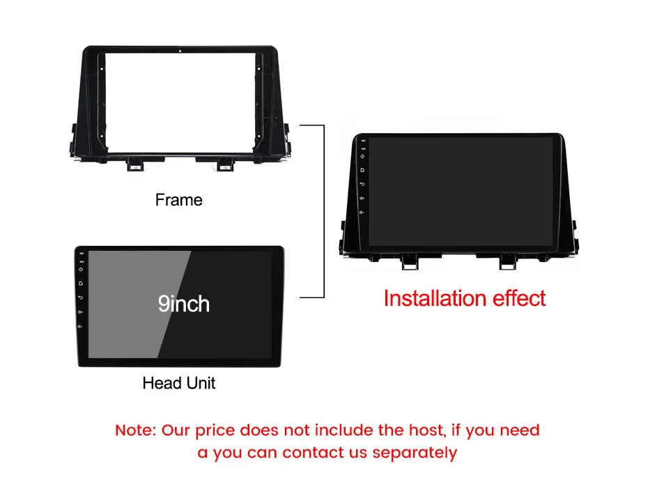 MEKEDE Android Car Dvd Player Frame Auto Radio Accessories Car Radio Frame for KIA Morning Picanto K5 3 K5 Seltos Optima 4 JF