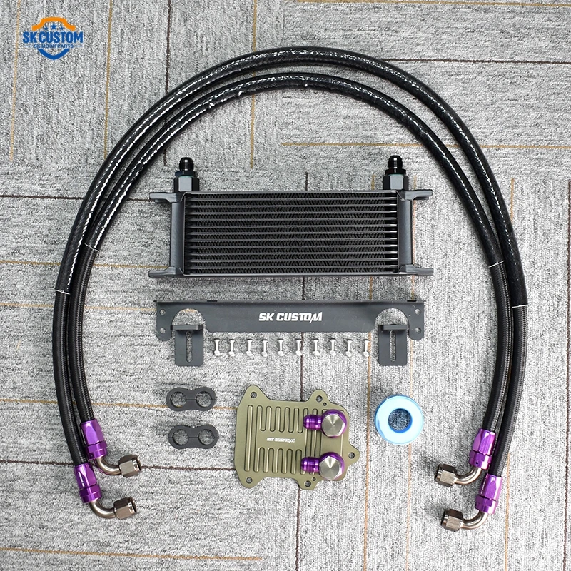 SK Custom Engine Oil Cooler Kit Compatible With Volkswagen / Audi / Skoda 1.4T 1.6L MK5 MK6 EA111