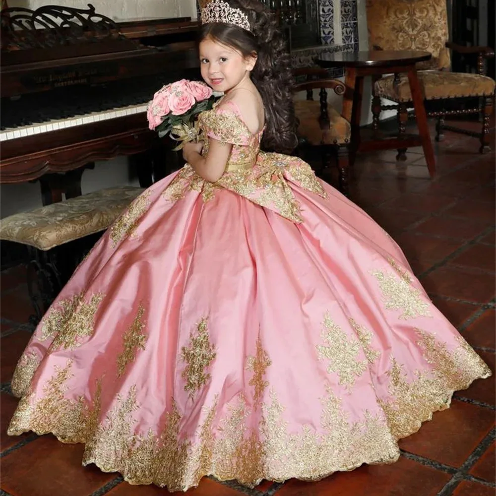 open lace back dress High-end princess tutu birthday party dress
