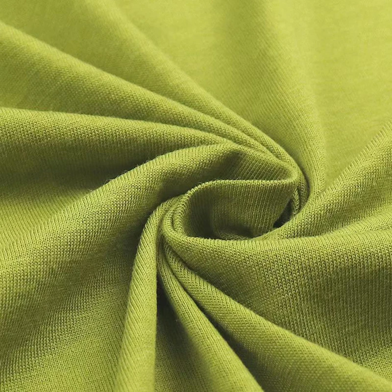 Tencel хлопок простой Lycel тканый футболка ткань