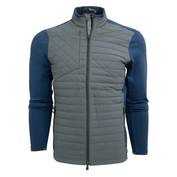 Golf Apparel Custom Windproof Polyester Casual Golf Quilted Jacket For