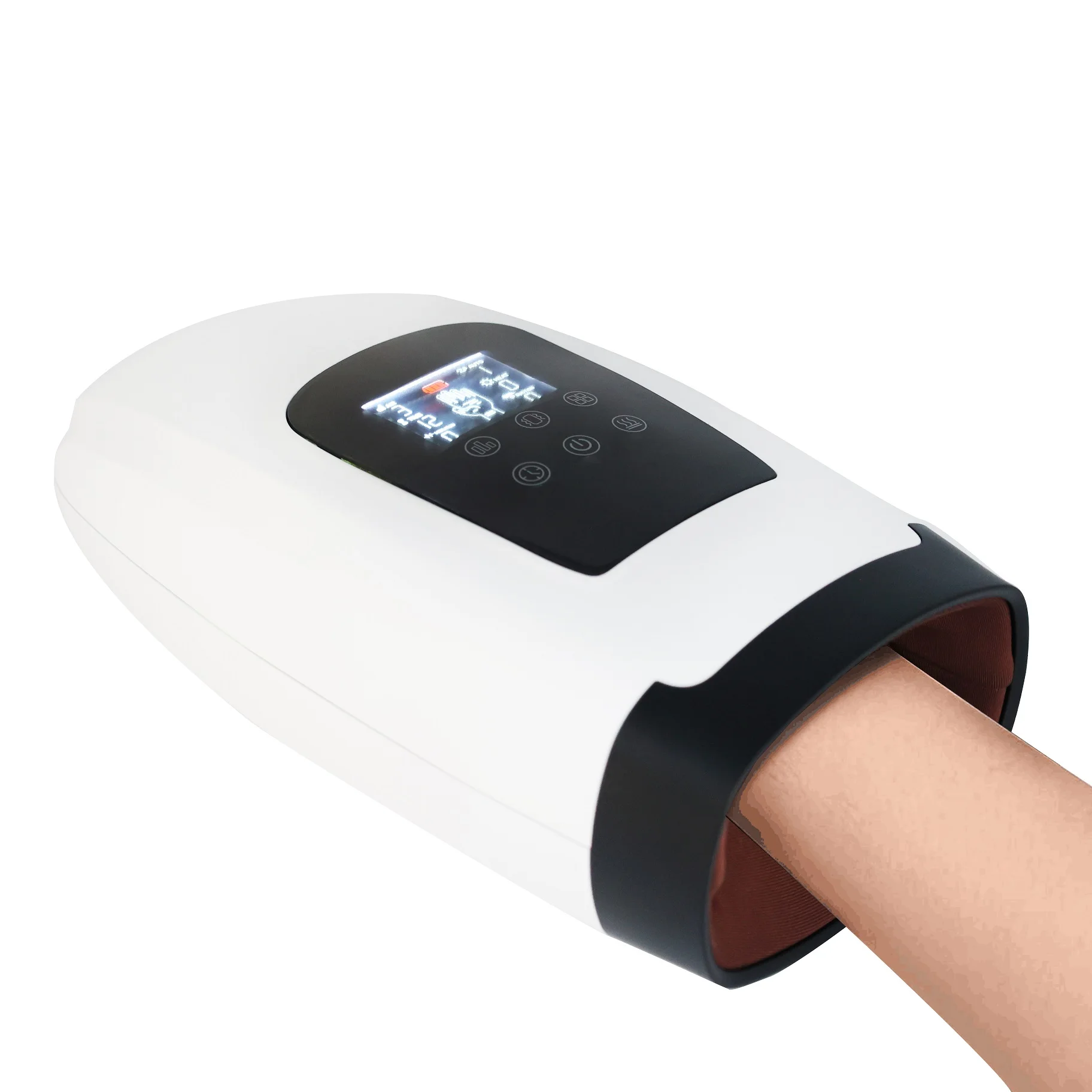 New Healthpal  Pressure Point Acupressure Compression Therapy Reflexology Shiatsu Air Pressure Vibrating Hand Massage Machine