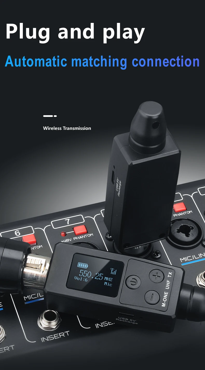 Dual Channels Converter For Converting Wired Microphone Into Wireless Microphone Buy Converter