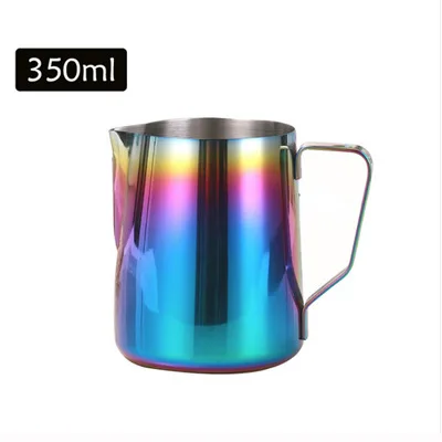 2024  Custom 350ml 600ml Milk Fronter Picther Milk Cup Espresso Latte Garland Bubbler Barista Stainless Steel 600ML Coffee Mug