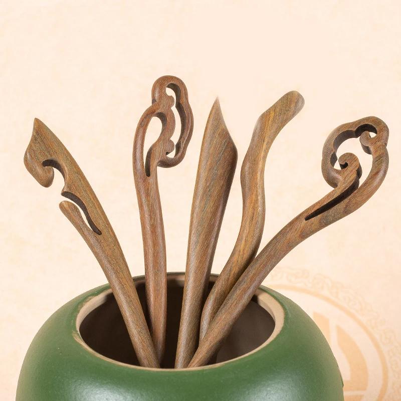 Деревянная палочка для волос, 7 дюймов