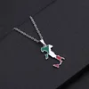 Steel Italy Map Necklace