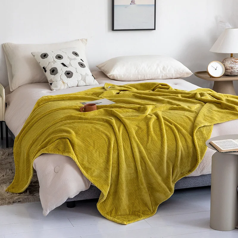 High Quality Simple Thick Framk Double Bed Sheet Cover Blanket Gift