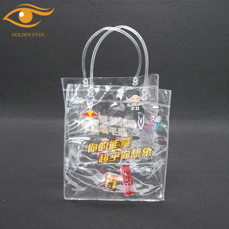 Custom transparent PVC tote