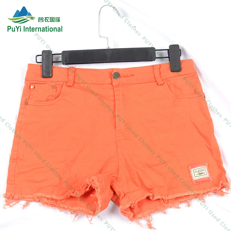 Denim Cotton Mixed Ladies Short Jeans Pants Second Hand Clothing Women  Denim Shorts Used Clothes for Girls Bales