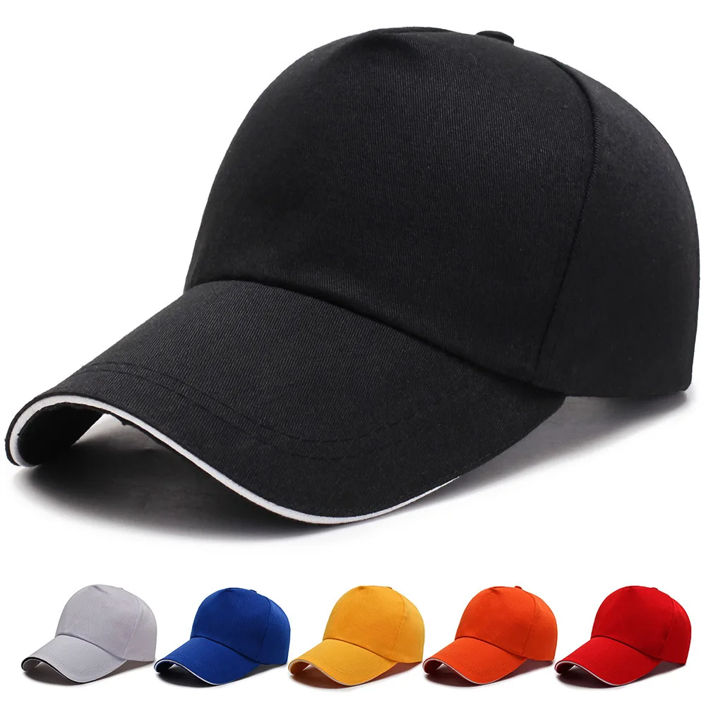 Casual Solid Color Baseball Cap Custom Logo Sports Cap Gorras Wholesale