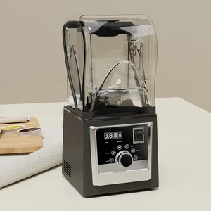 Professional Mixing Automatic bar Blender Food  Ice Crush Blender Machine Sound Enclosure Blender High Speed Silent