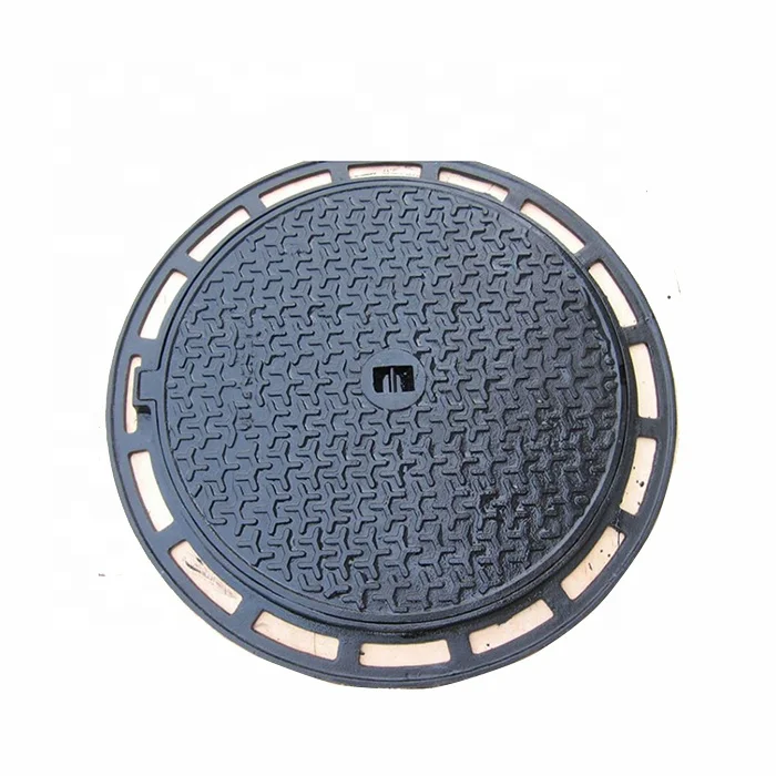 Чугунный круглый люк 500 мм из ковкого чугуна en124 c250