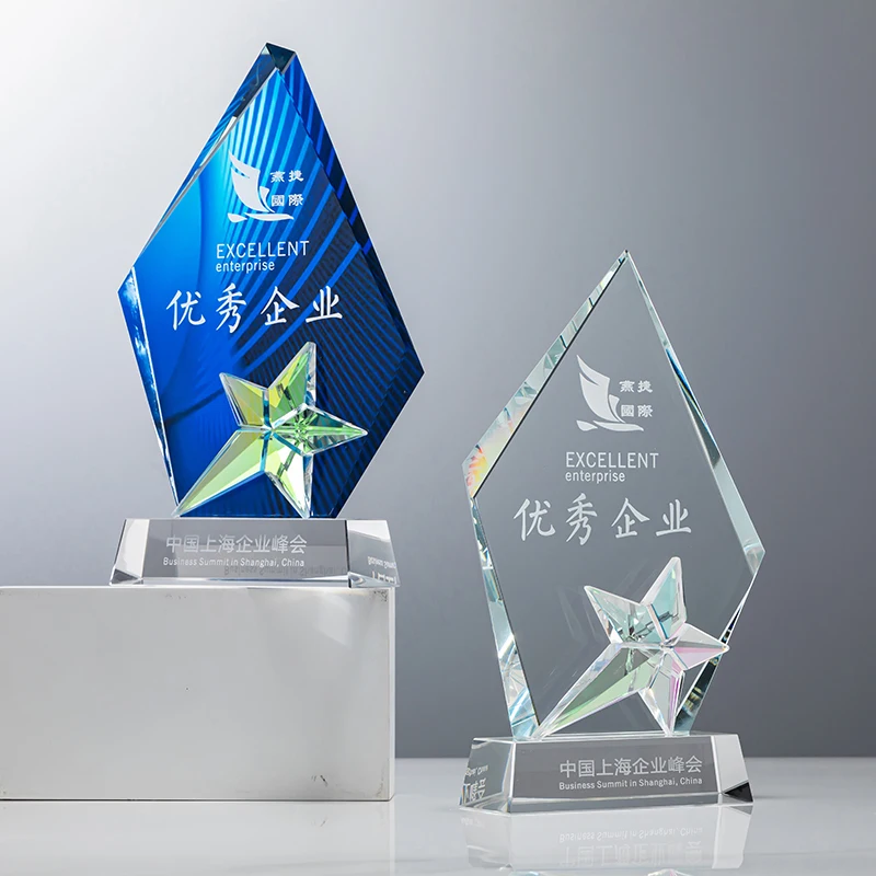 Classic Honor Cup Crystal Trophy Personalized Sports Events Awards Souvenirs Annual Service Awards