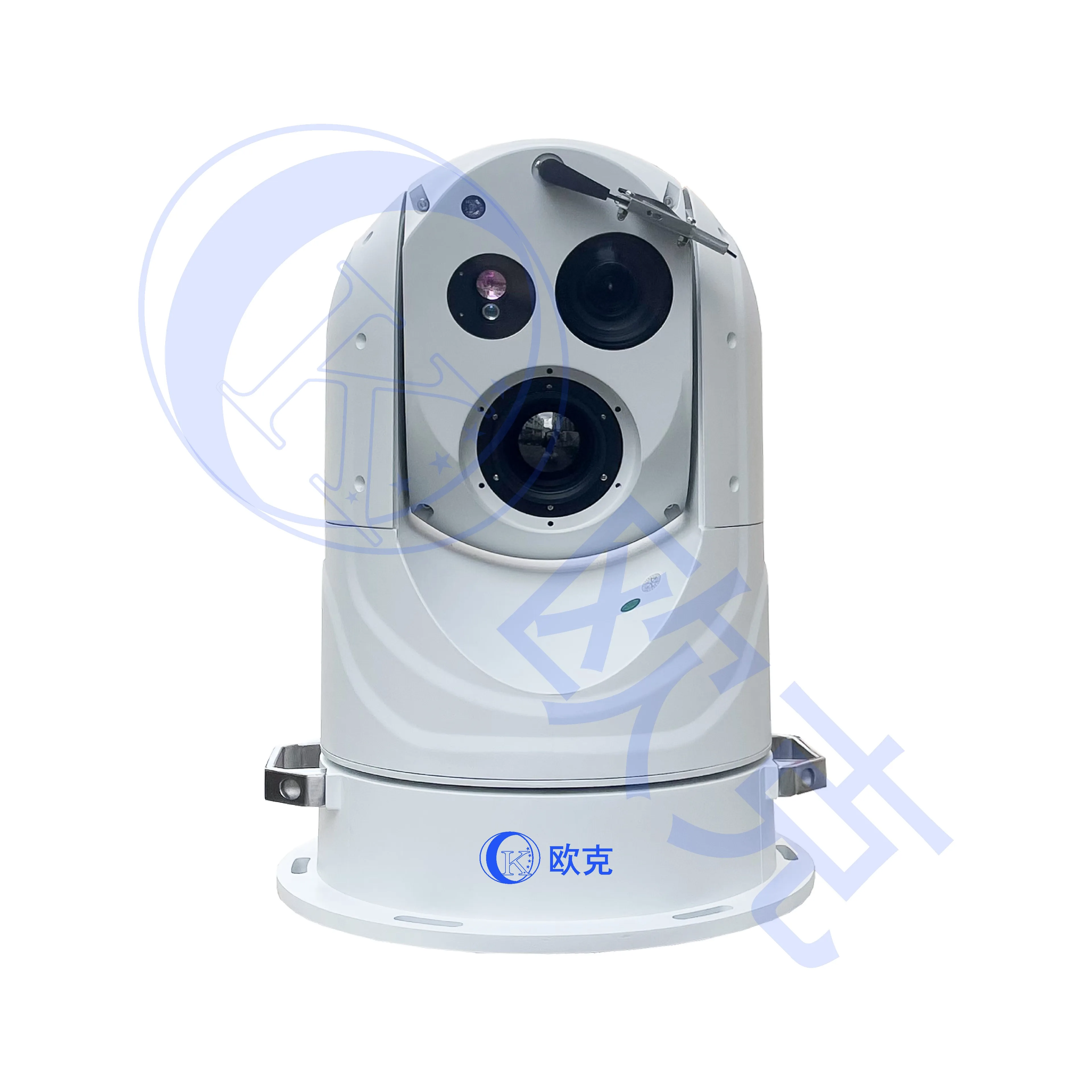 Auto Tracking Marine Thermal Camera Ship Mounted 2 Axis Gyro Stabilization Long Range Thermal Camera Ptz