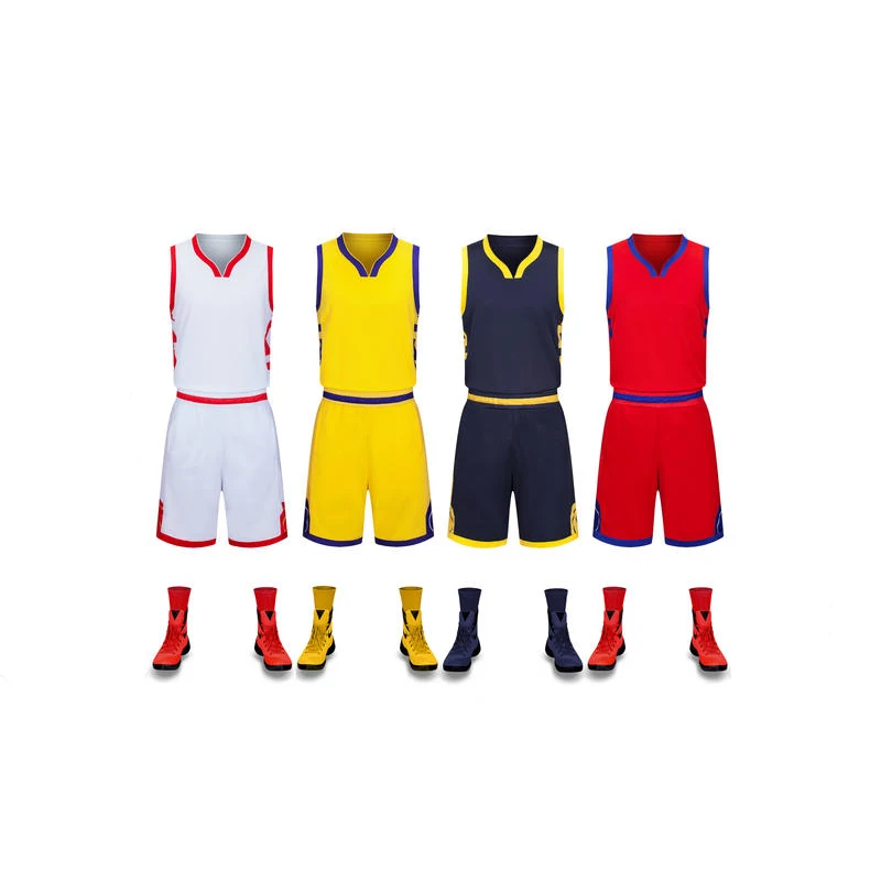 2022Men High quality blank Basketball jersey Set Uniforms kits