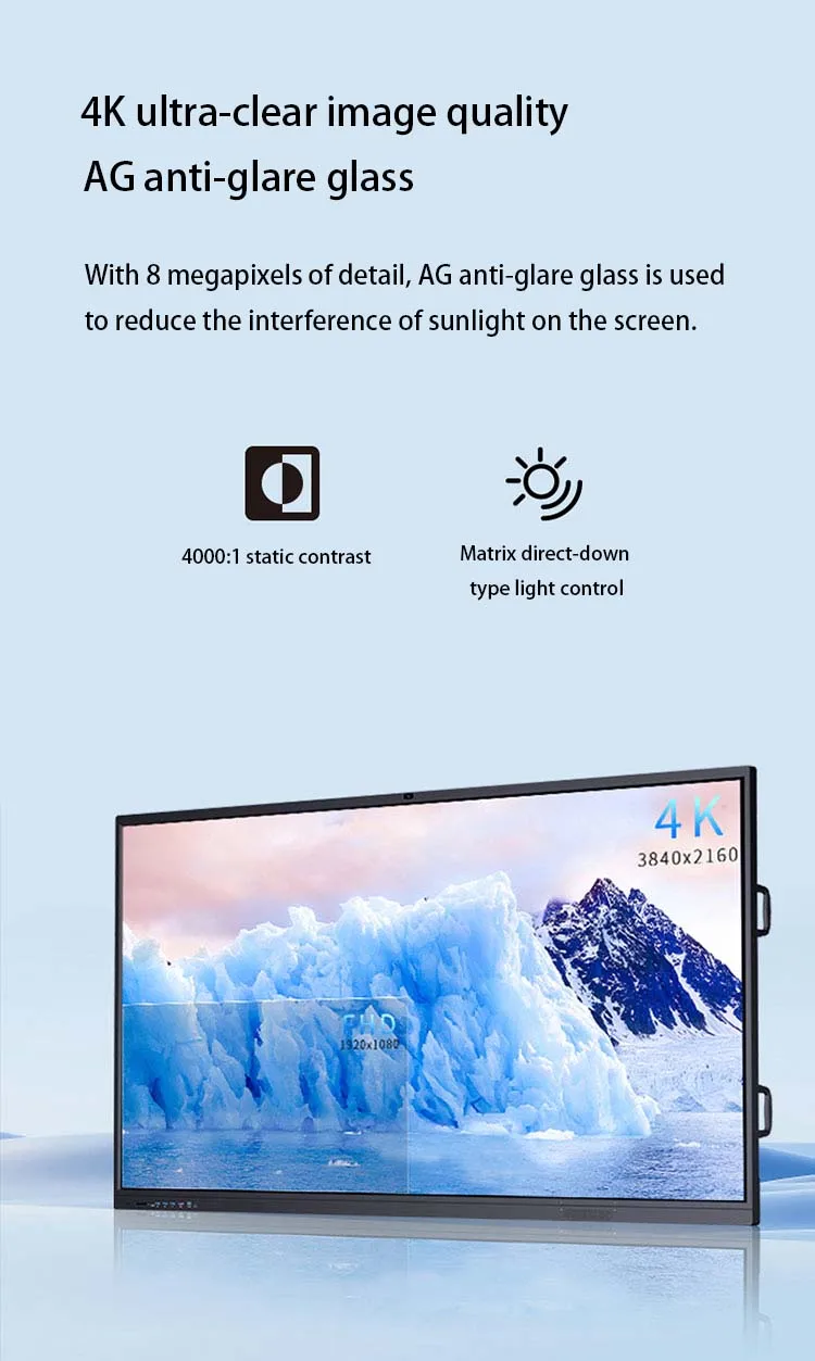 OEM Interactive Whiteboard - 4K Touch Screen LCD Smart Board